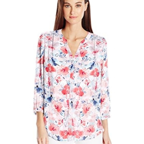 NYDJ Tops - NYDJ Pleated Blouse